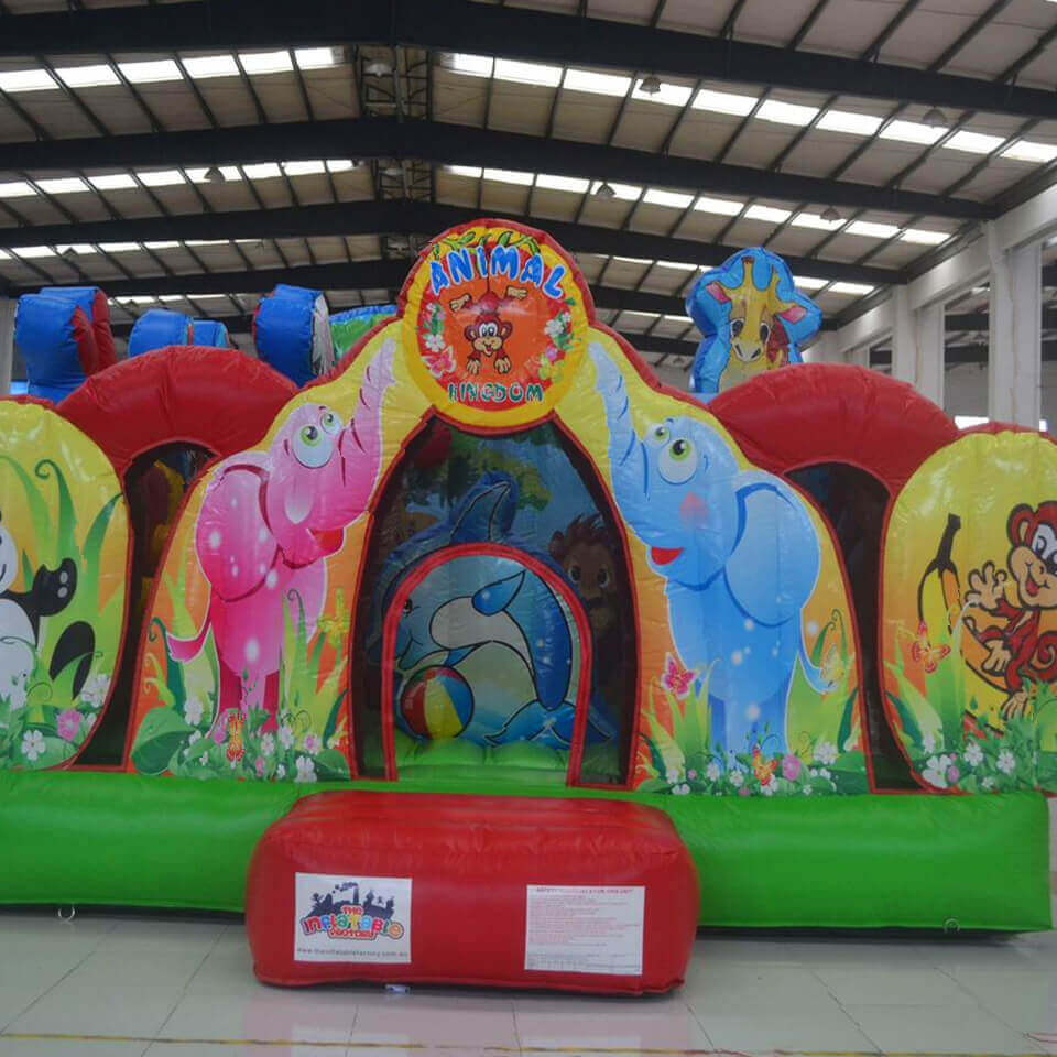 Inflatable Animal Kingdom castle